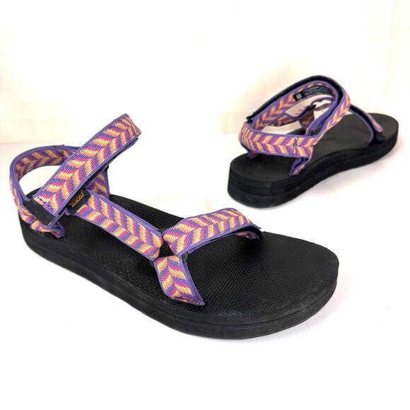 Teva Shoes - TEVA Platform Sandals Womens 12/EU 43 Chunky Water Shoes Camping Hiking Gorpcore